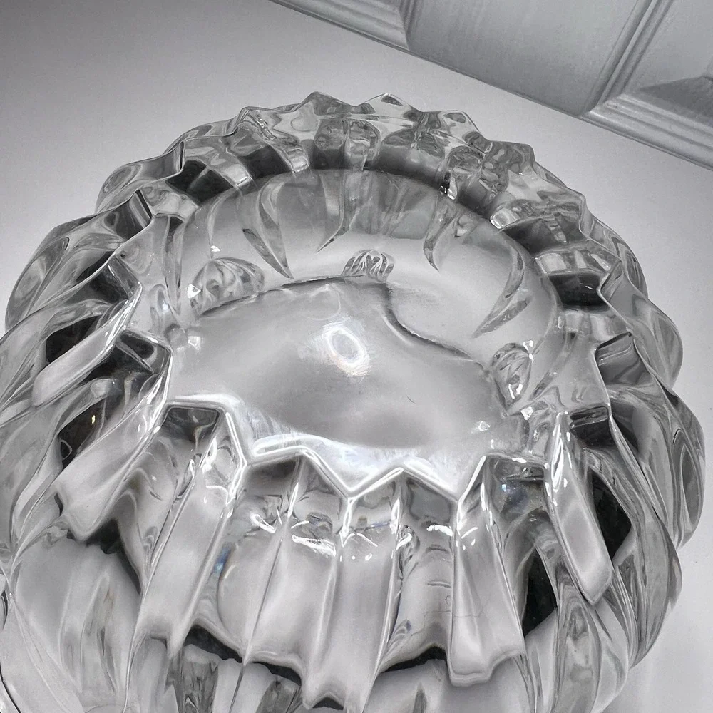 Gorham Lead Crystal Tulip Bowl Clear‎ Glass Elegant Flower Design